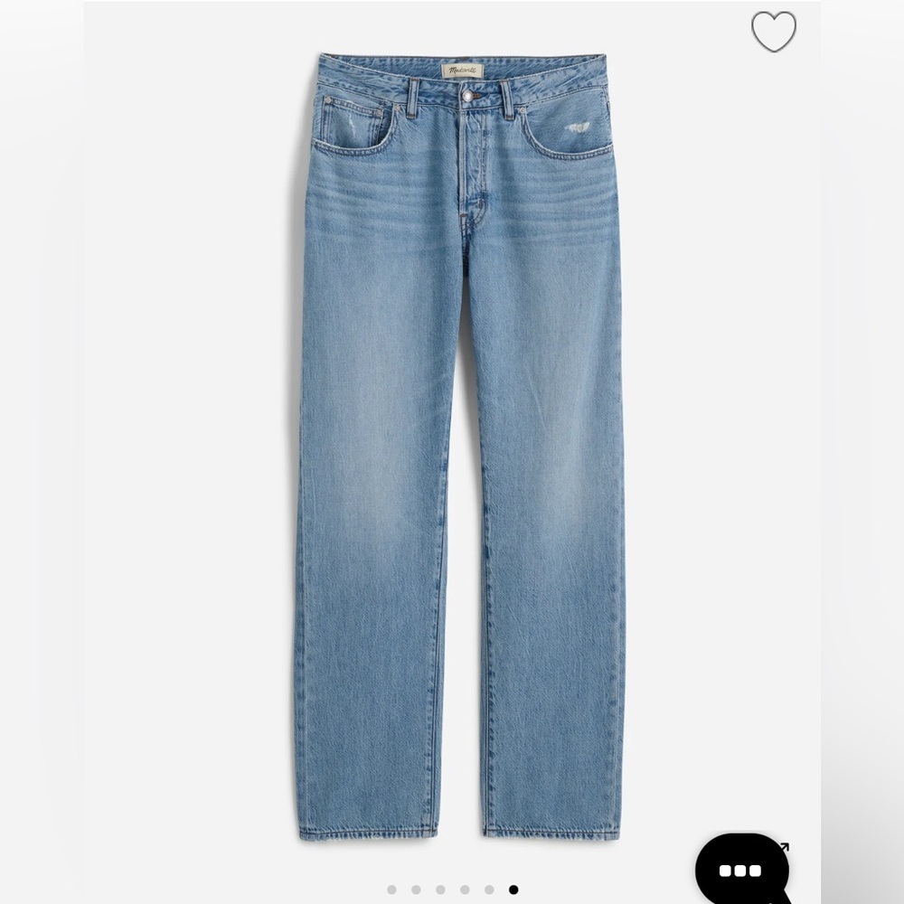 NWT Madewell Dean Easy Straight Jean - Curvy Fit 24P - Picture 2 of 7